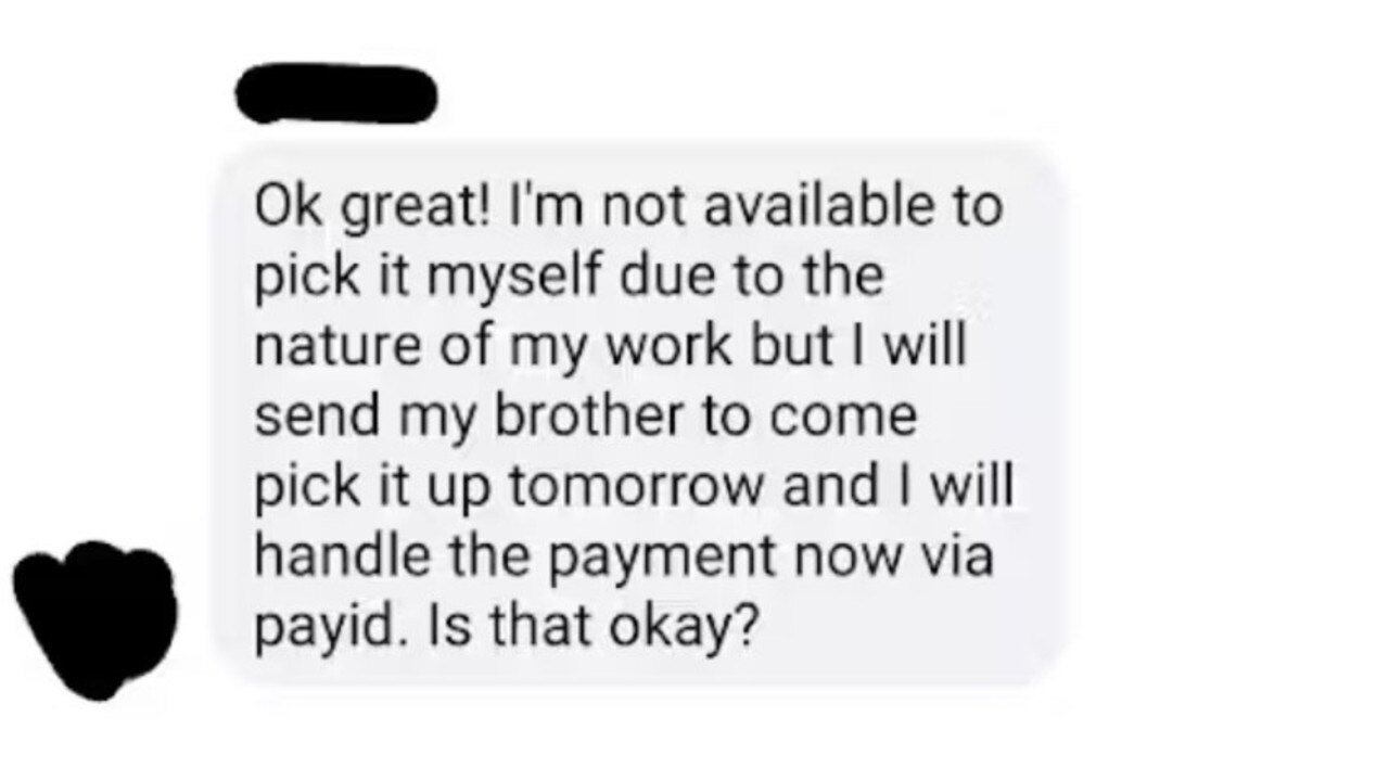 The PayID scam is prevalent across Facebook Marketplace.
