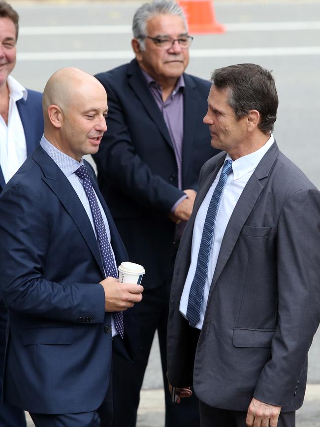 Todd Greenberg (L) and Wayne Pearce (R). Picture: Richard Dobson