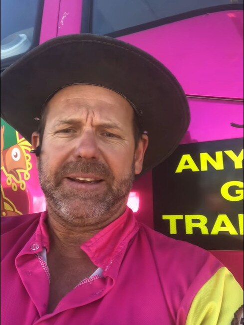 Barra Fun Park owner Brent Stevenson said he was reported to Workplace Health and Safety Queensland by a “whinger” after posting a social-media video beating son Klay, 10, in the sedate forklift race on the property over the weekend.