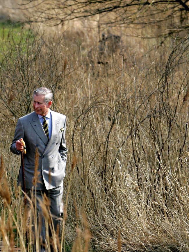 ‘Greenie’ Charles in 2007, visiting the Great Fen Project in Cambridgeshire. Picture: AFP