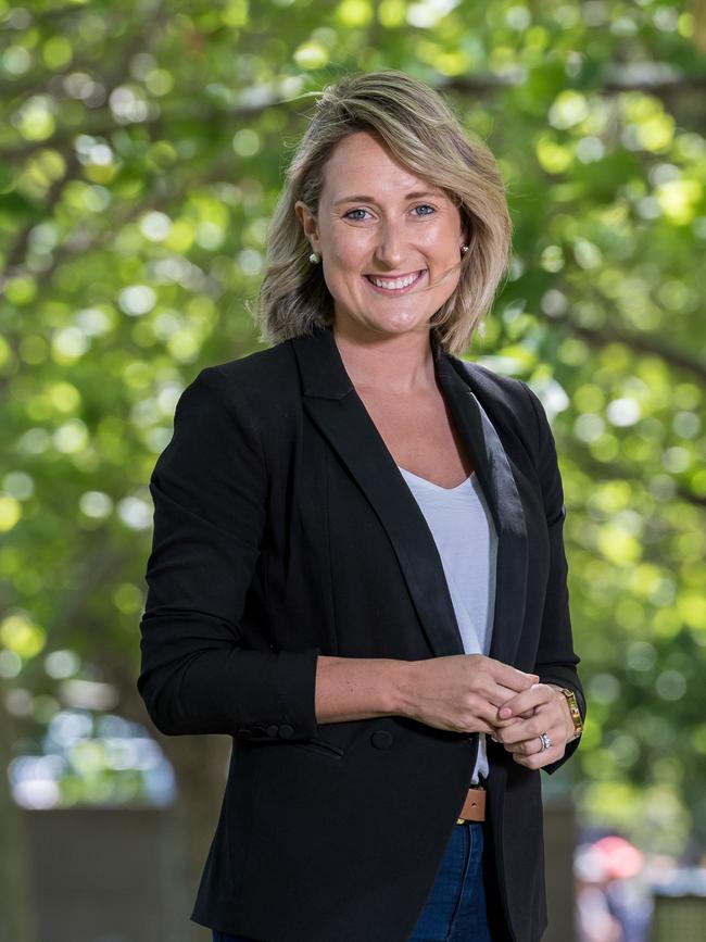 Herald Sun Sports journalist Lauren Wood will be on the Women’s Footy panel during the AFLW season. Picture: Jake Nowakowski