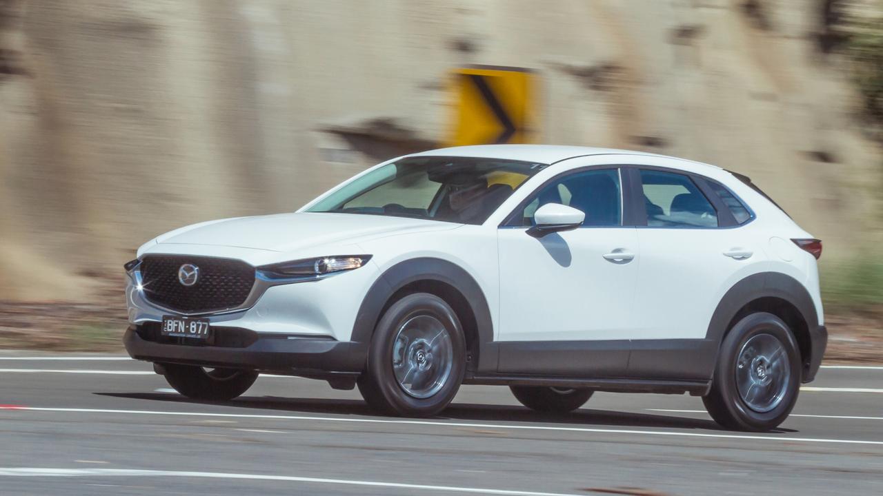 The CX-30 is based on the Mazda3 small car. Photo by Thomas Wielecki.