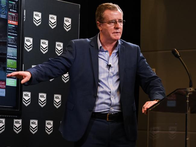 Graham Annesley has accused NRL clubs of a HIA rort to secure free interchanges. Picture: NRL Imagery