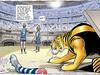 Mark Knight's cartoon for the return of AFL to the MCG. Picture: Mark Knight