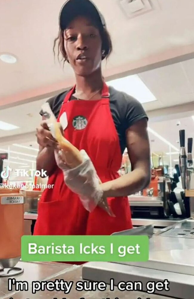 Barista Keicha Halsell detailed the things customers do that grind her gears. Picture: TikTok