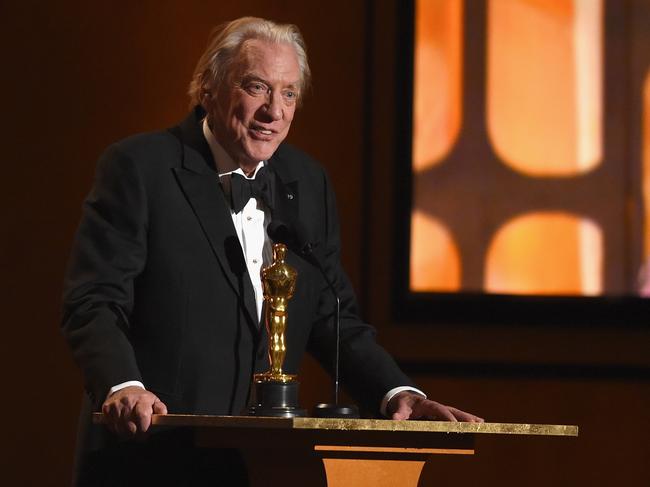 Donald Sutherland also holds an Honorary Academy Award. Picture: Getty Images