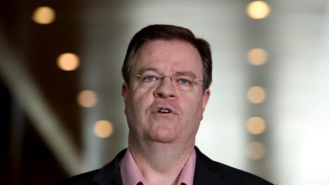 John Grimes, Chief Executive, Smart Energy Council speaking at Parliament House in Canberra.