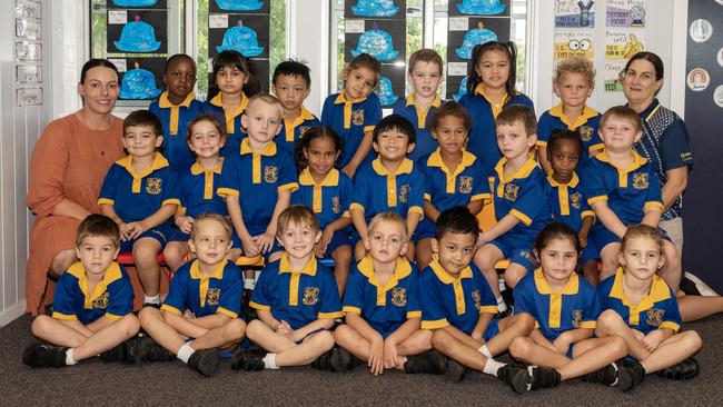 Mackay West State School Prep D Mrs Graffunder Back Row: Immanuel, Jasmine, Andrei, Alyssa, Patrick, Ariah, Kruz Middle Row: Beau, Rhea, Jasper, Brooklyn, Sebastian, Tiamiah, Harley, Destiny, Cameron Front Row: Kaiden, Jude, Ezequiel, Slade, Andra, Ky-arni, Eva Picture: Michaela Harlow