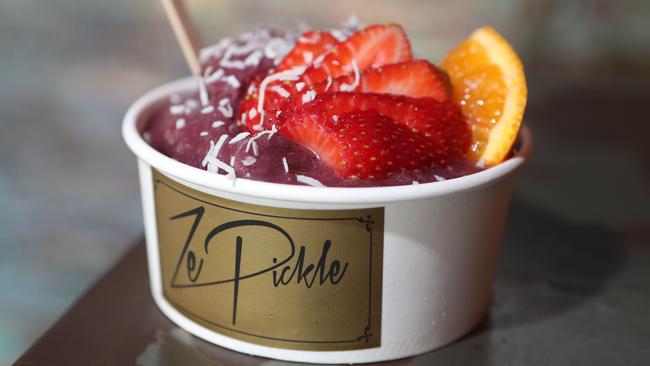 The Margarita Acai bowl called “Standard White Girl” is now on the menu at Ze Pickle. Photo by Richard Gosling