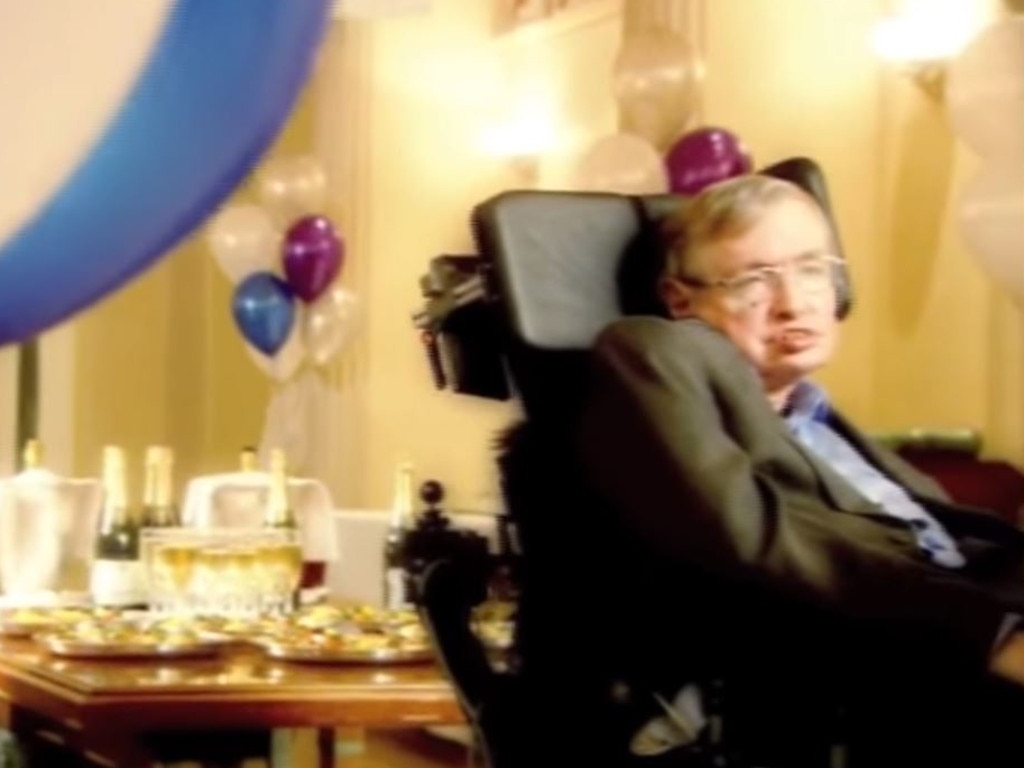 Stephen Hawking's Time travel party. Picture: Discovery Communications