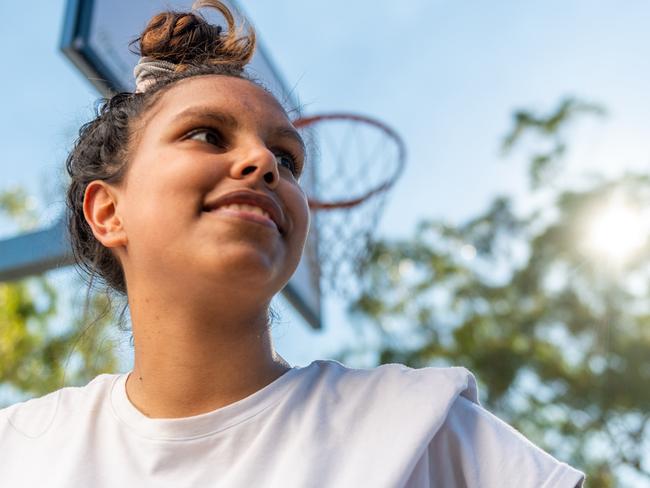 Former Uni Rebels star Ambah Kowcun is ready for her first college game with North Dakota State College of Science next Saturday (NT time). Picture: Che Chorley