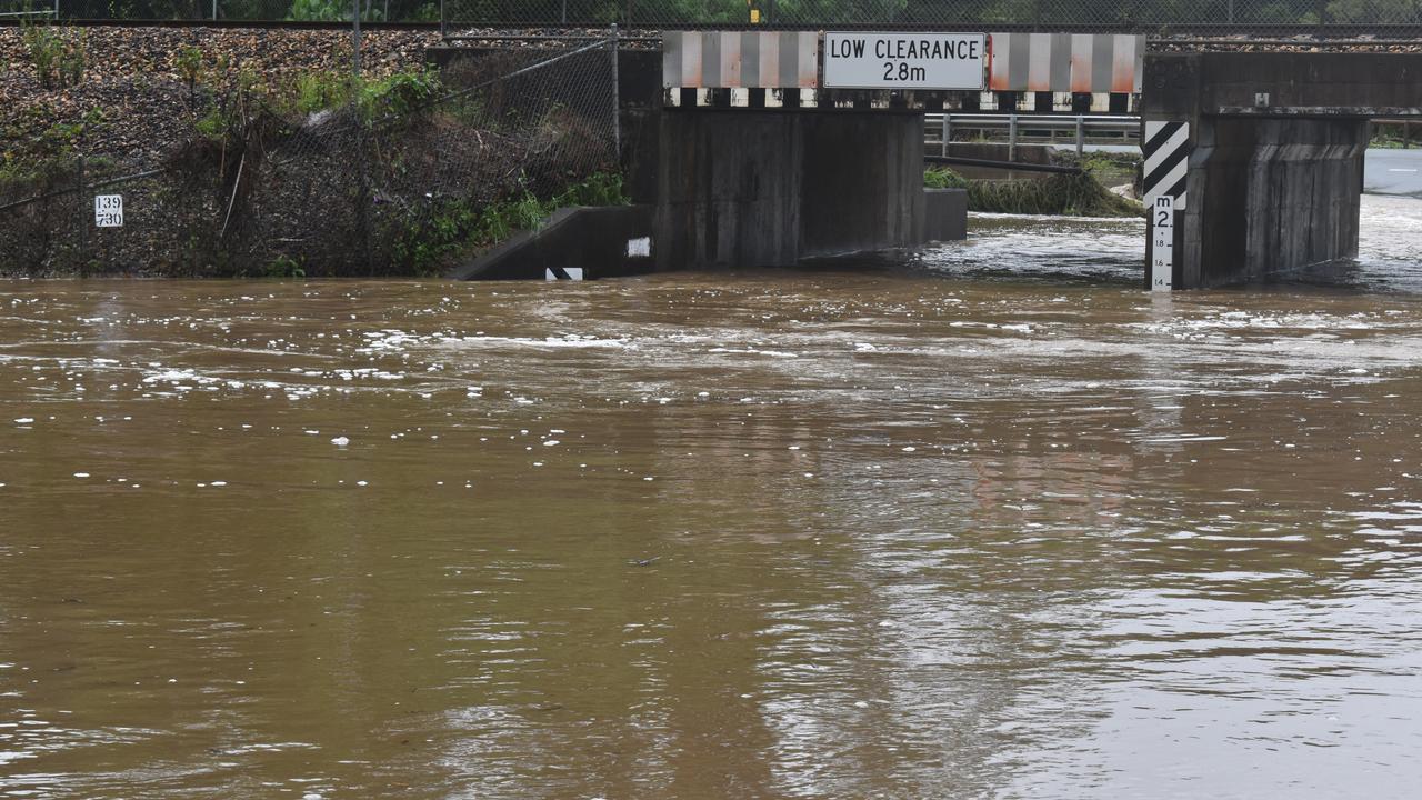 The result of heavy rainfall in Cooroy and Pomona overnight. Picture: Eddie Franklin