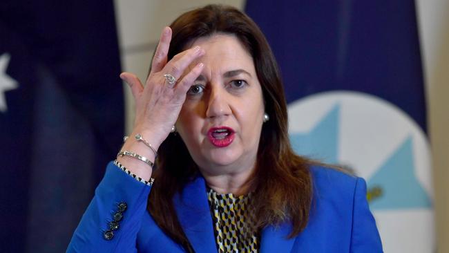 Premier Annastacia Palaszczuk has displayed weapon-grade hypocrisy. Picture John Gass