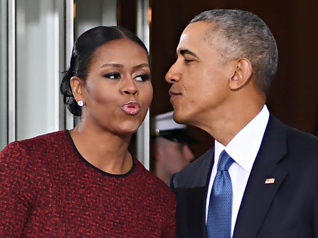 Barack and Michelle Obama.