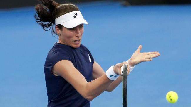 Johanna Konta says she’s fit and ready to play in Sydney despite withdrawing from the Brisbane International with injury.