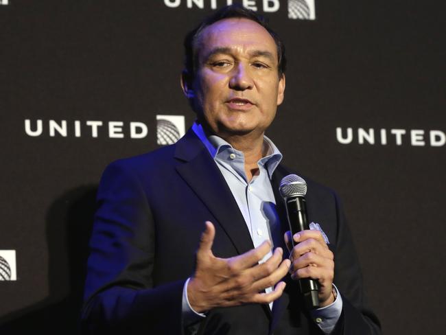 United Airlines CEO Oscar Munoz has been criticised for his response to the incident. Picture: AP