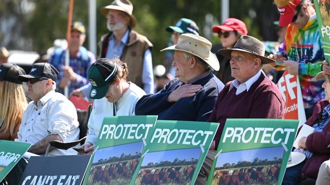 Farmers descended on Canberra in their hundreds to rally against Labor’s phase out of live sheep exports, among other unpopular policies hurting farming families.