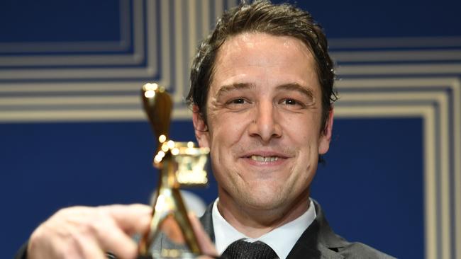 2017 Gold Logie winner Samuel Johnson. Picture: AAP Image/Tracey Nearmy.