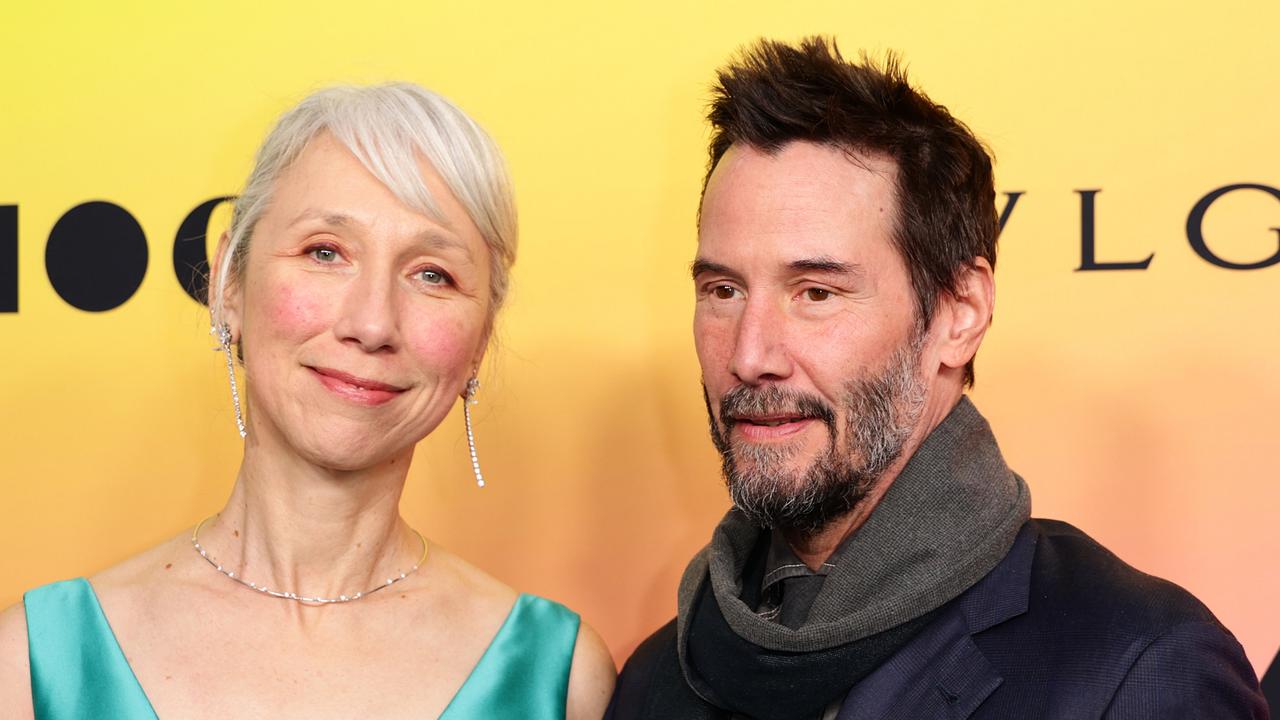 Alexandra Grant (L) and US actor Keanu Reeves. Picture: Momodu Mansaray/Getty