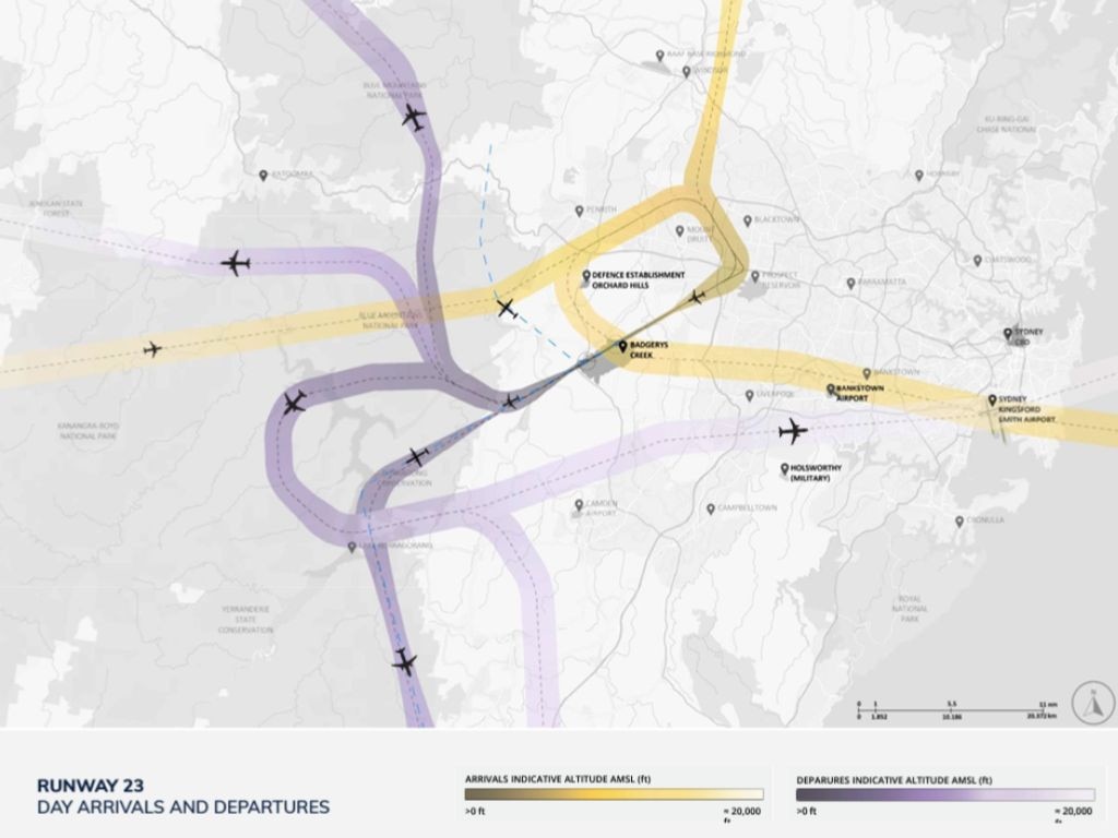 Western Sydney Airport flight paths revealed The Courier Mail