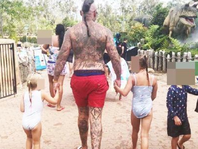 Chris Rymer visits ‘Wet’n’Wild with the fam’ following his release from prison.