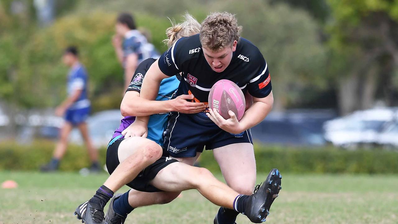 RUGBY LEAGUE: Justin Hodges and Chris Flannery 9s Gala Day. Caloundra State High V Meridan State College. year 10. Picture: Patrick Woods.