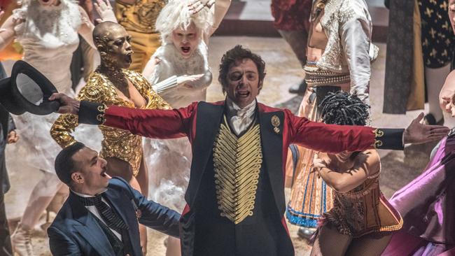 Hugh Jackman gets his showbizzy buzz on in The Greatest Showman.