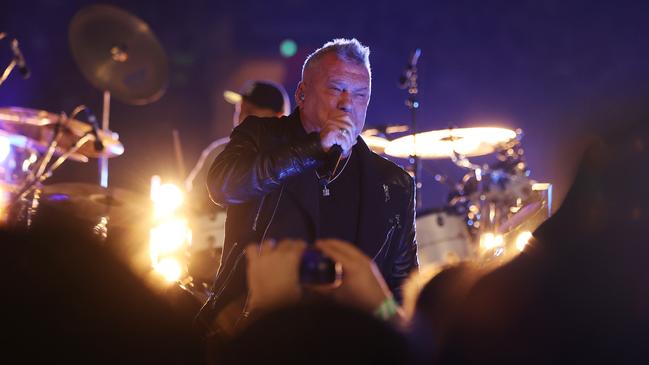 Jimmy Barnes during the NRL grand final pre-game entertainment. Picture: Mark Kolbe/Getty Images