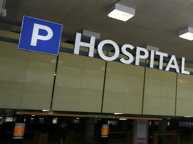 A vehicle coming out of the Secure parking at the Gold Coast University Hospital.