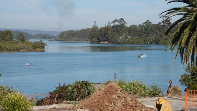 Smoke on the horizon as upgrade works get underway at the Nambucca Heads RSL Club, which has million dollar views of the river. Picture: Chris Knight