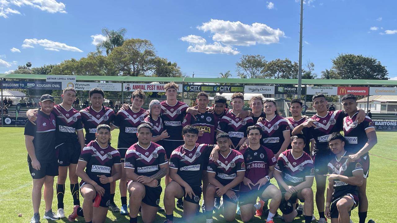 The Marsden SHS Langer Reserves grand final side.