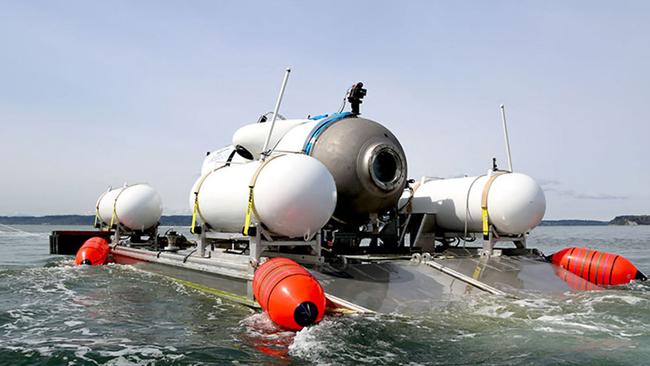 Contact was lost with the Titan submersible on Sunday. Picture: Handout/OceanGate Expeditions/AFP