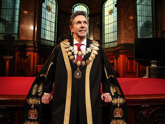 Reece was sworn in as the 105th Lord Mayor of Melbourne on Tuesday. Picture: David Caird