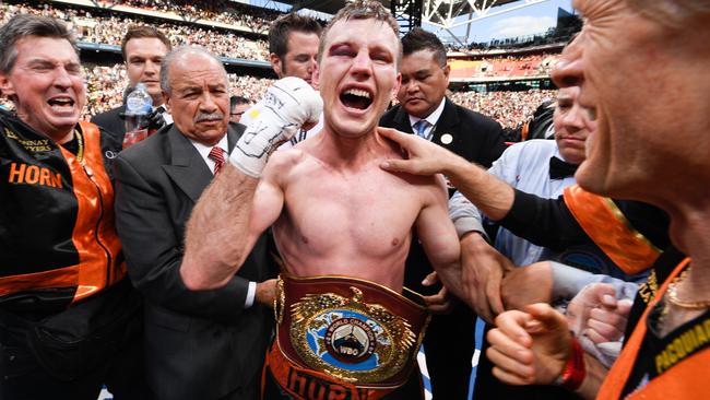 Boxer Jeff Horn is the toast of the nation. Picture: Getty Images