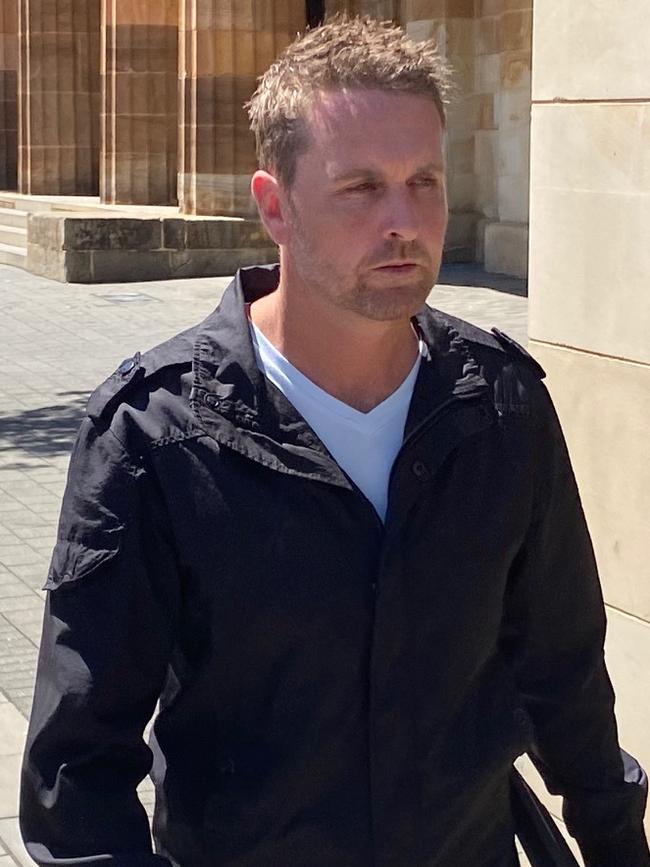 Chiropractor Warren Young who pleaded not guilty to charges of accessing and transmitting child exploitation material. He will now face a trial in the District Court. Picture: Mitch Mott