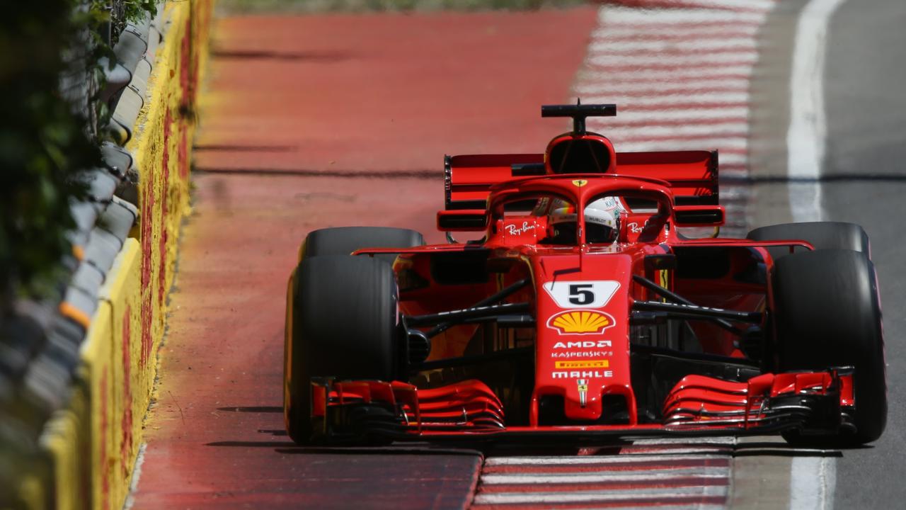 Sebastian Vettel will be on pole for the F1 Canada Grand Prix. Charles Coates/Getty Images/AFP