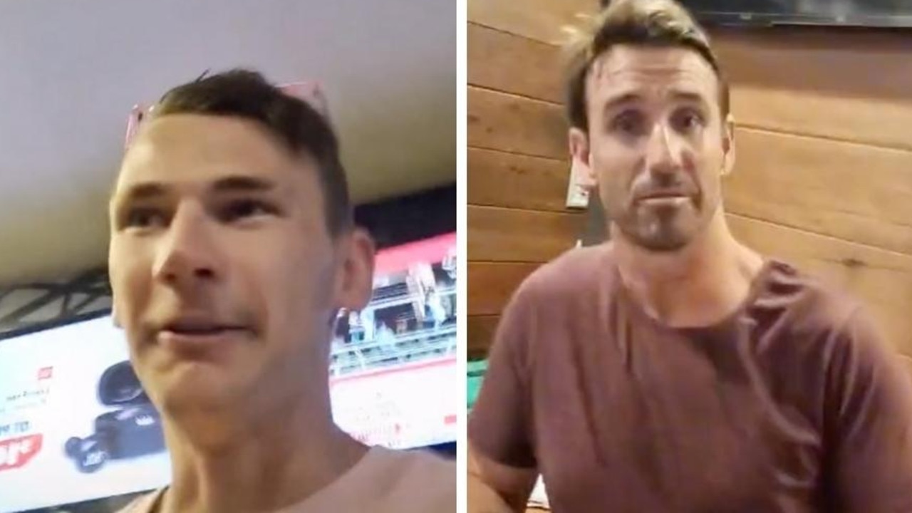 Andrew Johns dihadapkan di sebuah pub.
