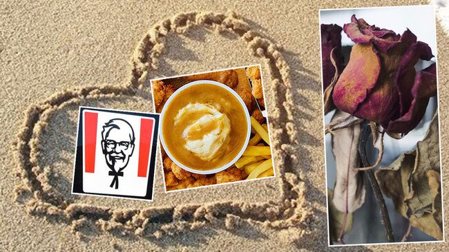 When you get to dip your chips in someone else's potato and gravy, that's not a euphemism … it's love. Pictures: Supplied