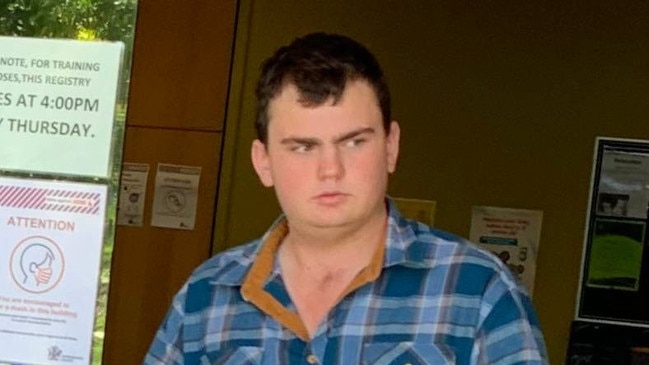 Benjamin Owen Harding Maclean leaving Caloundra Magistrates Court.