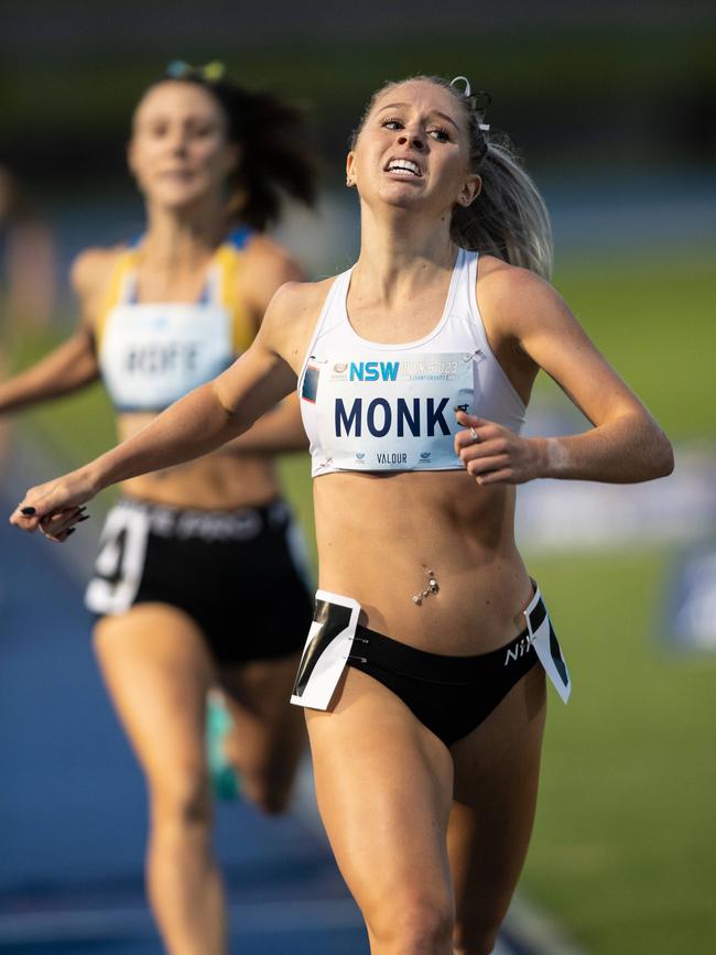 Montana Monk in the 800m.