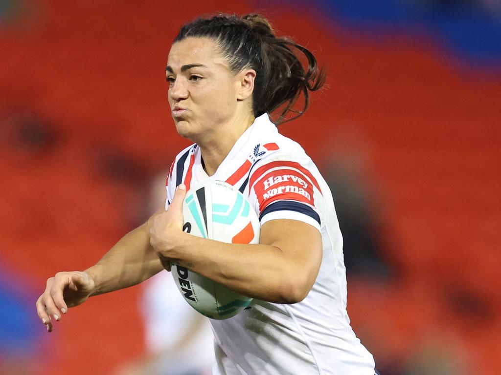 Millie Elliott playing for Sydney Roosters. (Photo by Scott Gardiner/Getty Images)