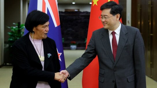 New Zealand Foreign Minister Nanaia Mahuta in Beijing in March, where she was given an all-mighty dressing down by China’s Foreign Minister Qin Gang.