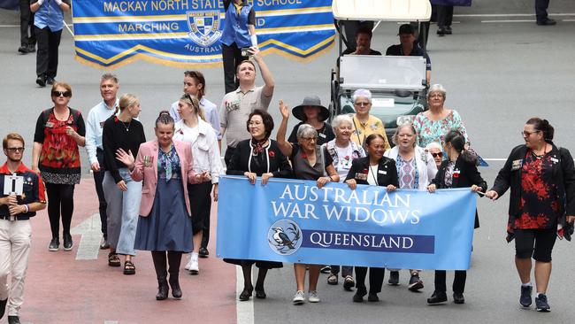 ANZAC day march, Brisbane. Picture: Liam Kidston