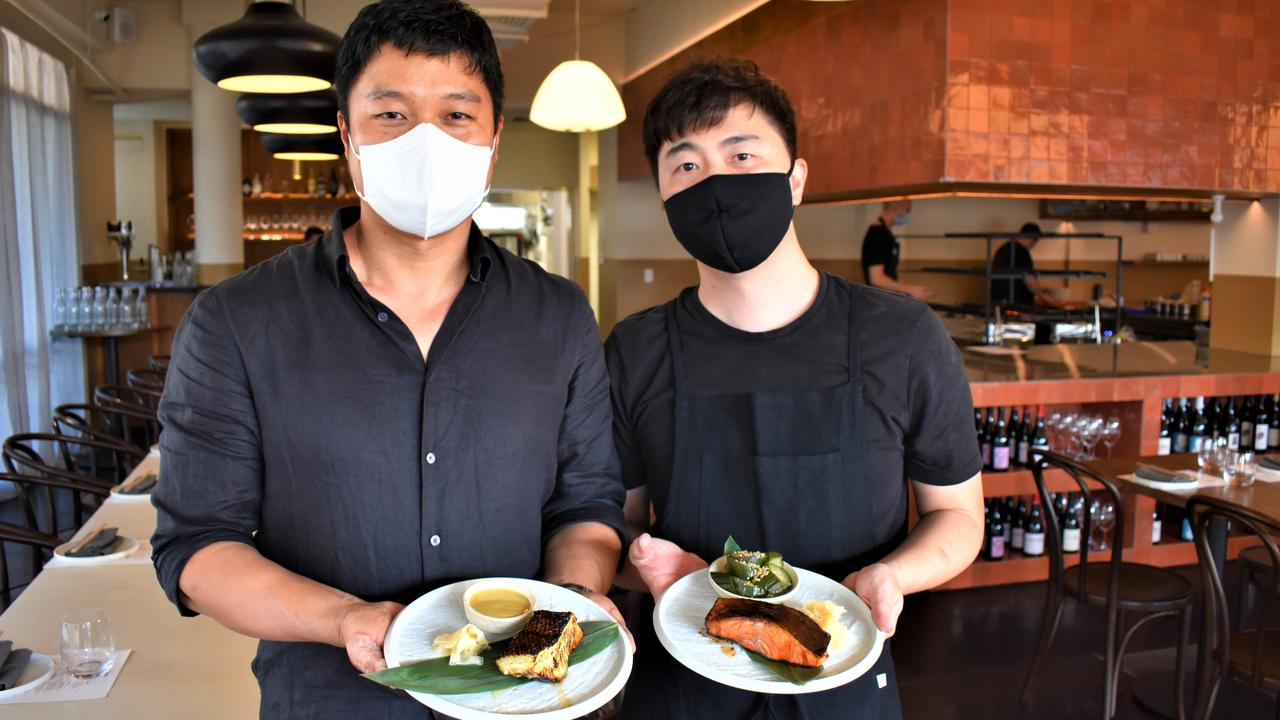 Brian Lee (left) and Jamie Kang opened Chako on Ocean Street.