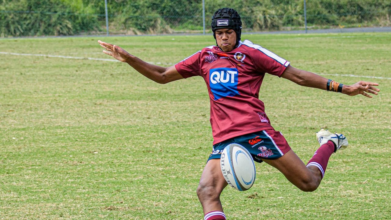 A Queensland player in the match.