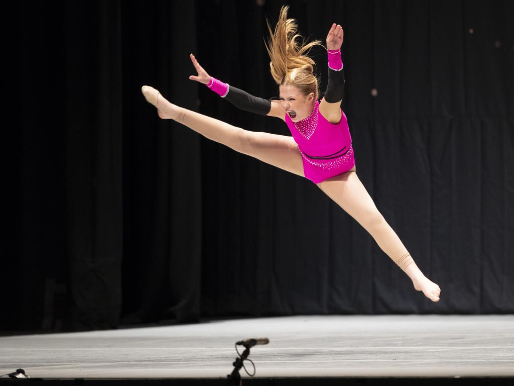 Southern Tasmanian Dancing Eisteddfod, Winnie Nettlefold (HDA) during the 12 Years Jazz Solo at Wrest Point. Picture: Chris Kidd