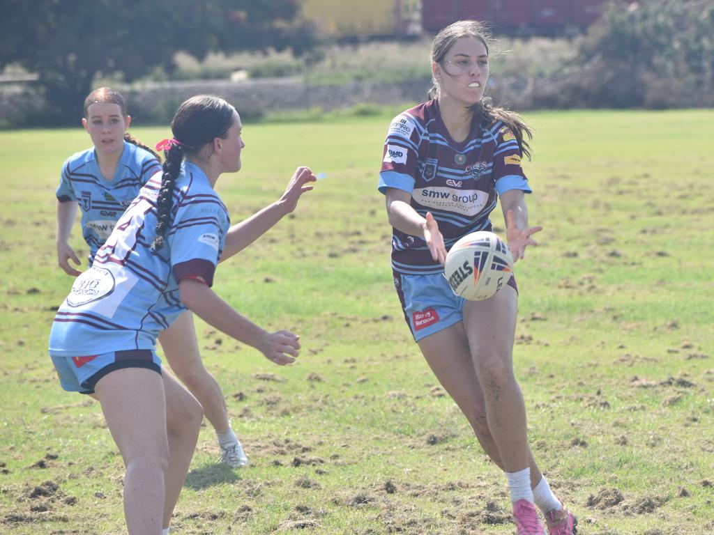 CQ Capras under-17 girls intra-squad trial game at Kettle Park, Rockhampton, on January 19, 2025.