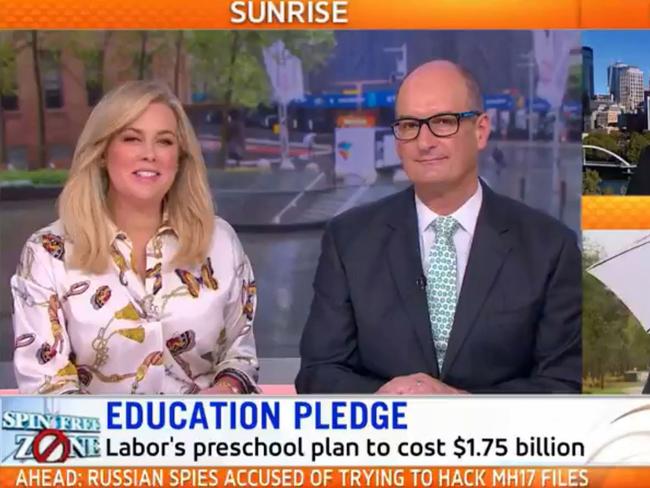 Samantha Armytage on Sunrise October 2018. Picture: Sunrise