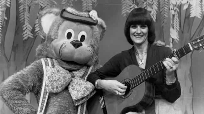 Children’s recording artist and TV host Patsy Biscoe with Fat Cat.