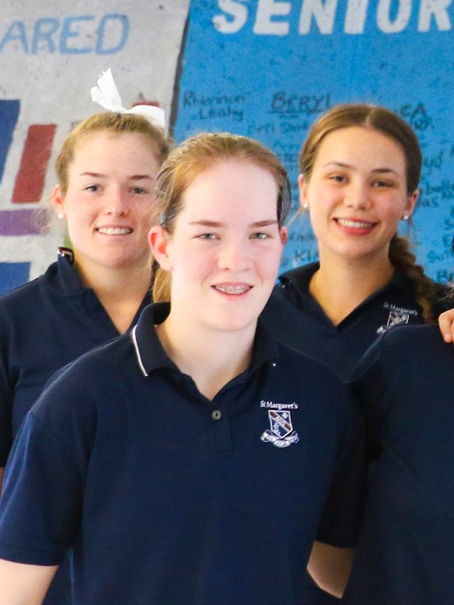 Members of St Margaret's rowing program.